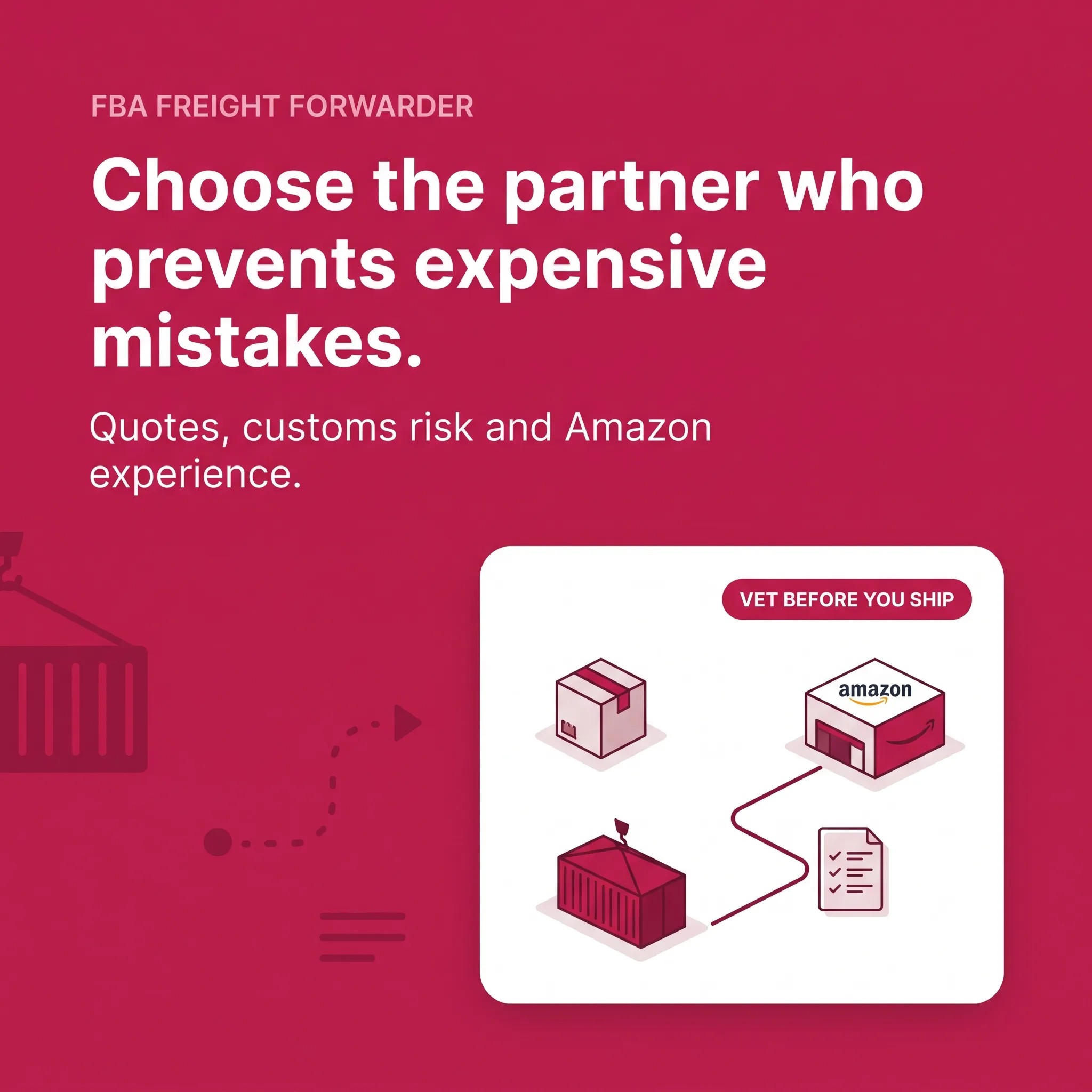 Amazon FBA Freight Forwarder Guide: How to Choose the Right Partner