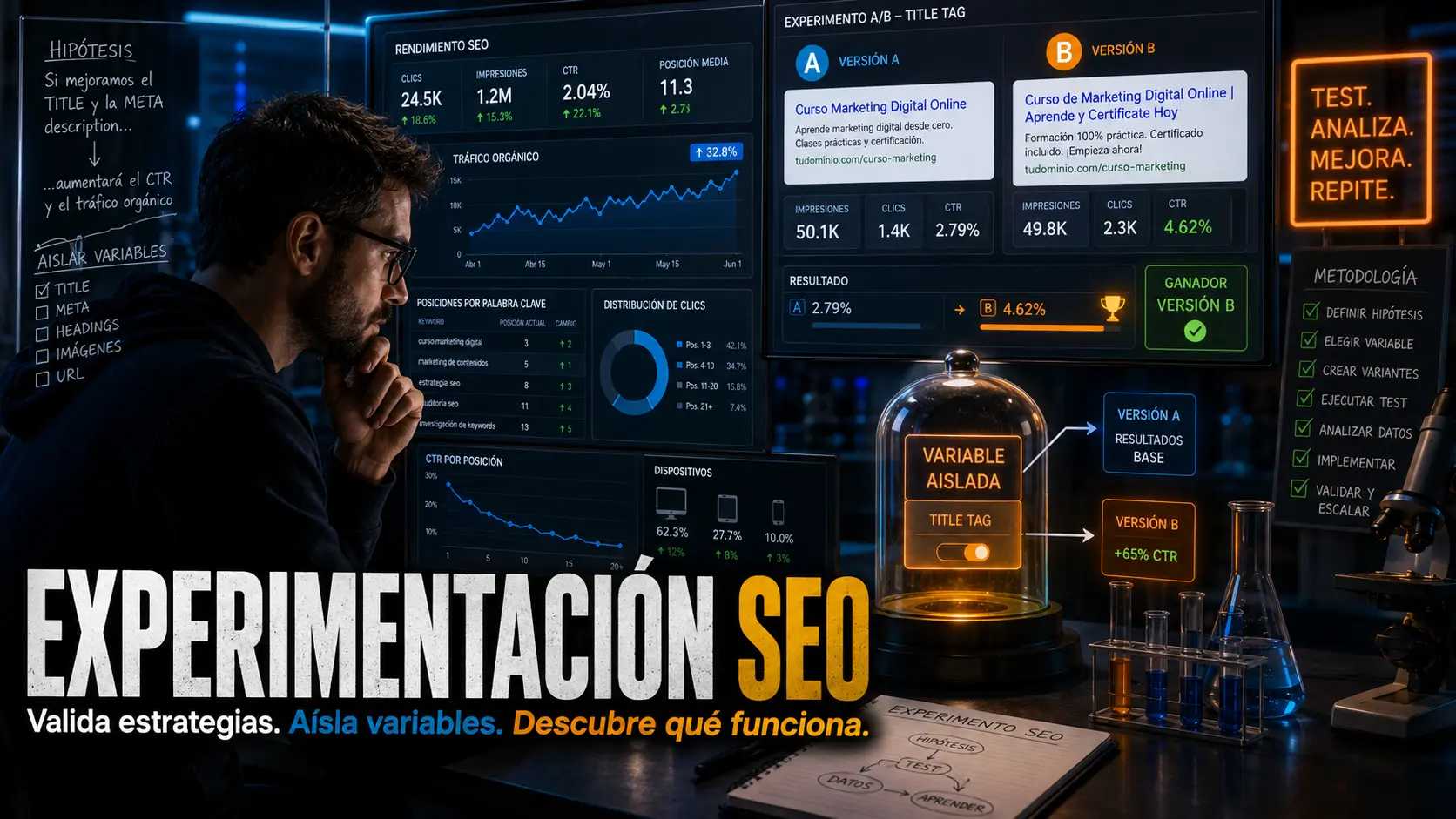 Experimentación SEO: cómo validar estrategias, aislar variables y descubrir qué funciona realmente