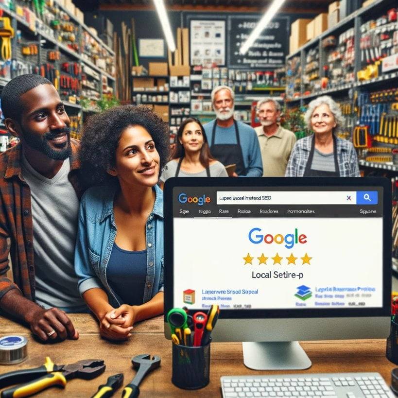 Una ferreteria con seo local