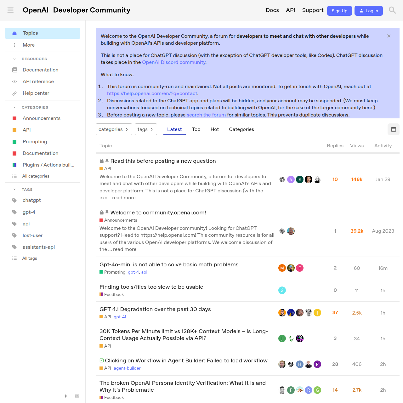 OpenAI Community Forum