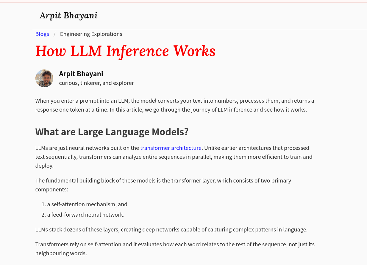 How LLM Inference Works