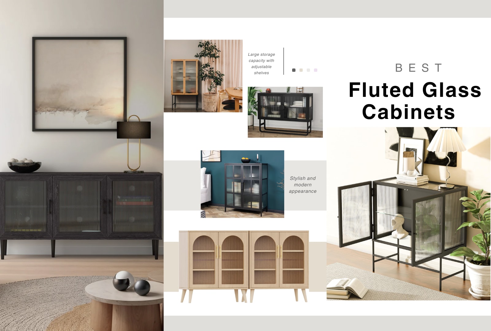 Buying Guide: Best Fluted Glass Cabinets for Stylish Storage