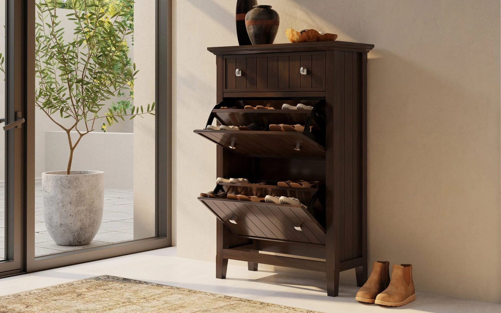 Top Entryway Shoe Cabinets with Drawers for Maximum Organization