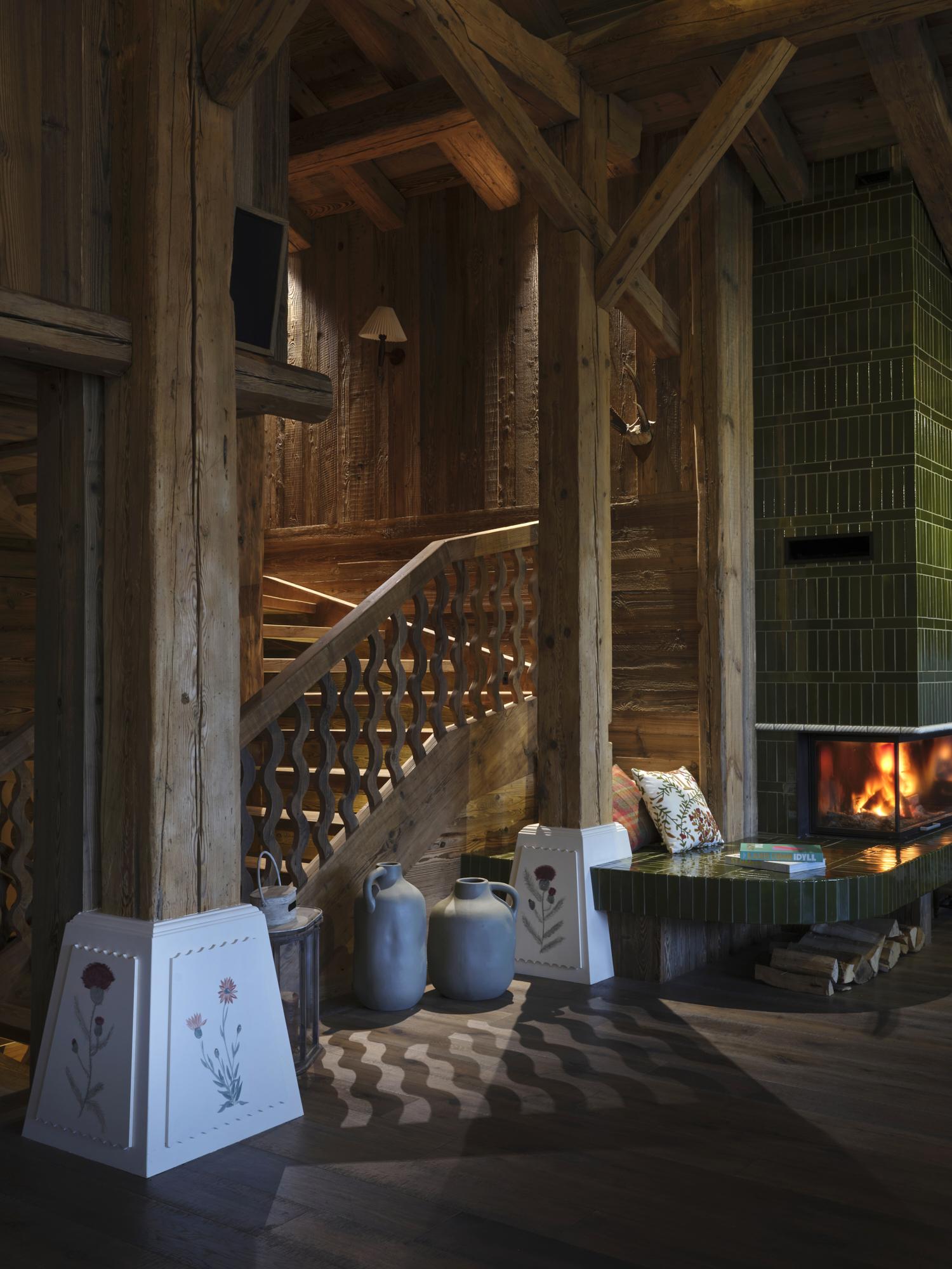 La ferme d'alpage fireplace