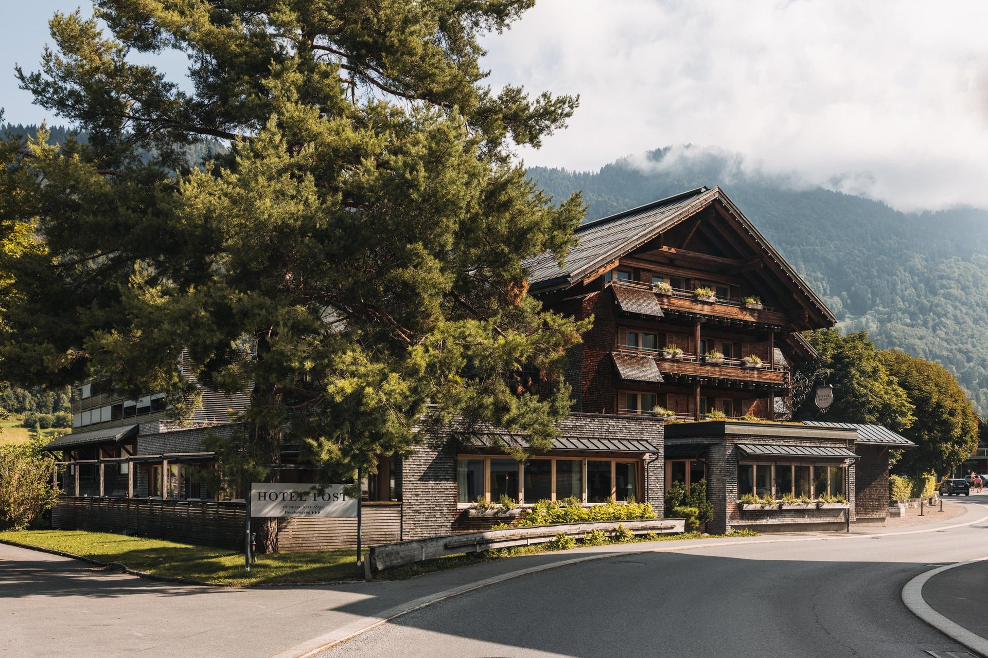 Post Bezau exterior during summer