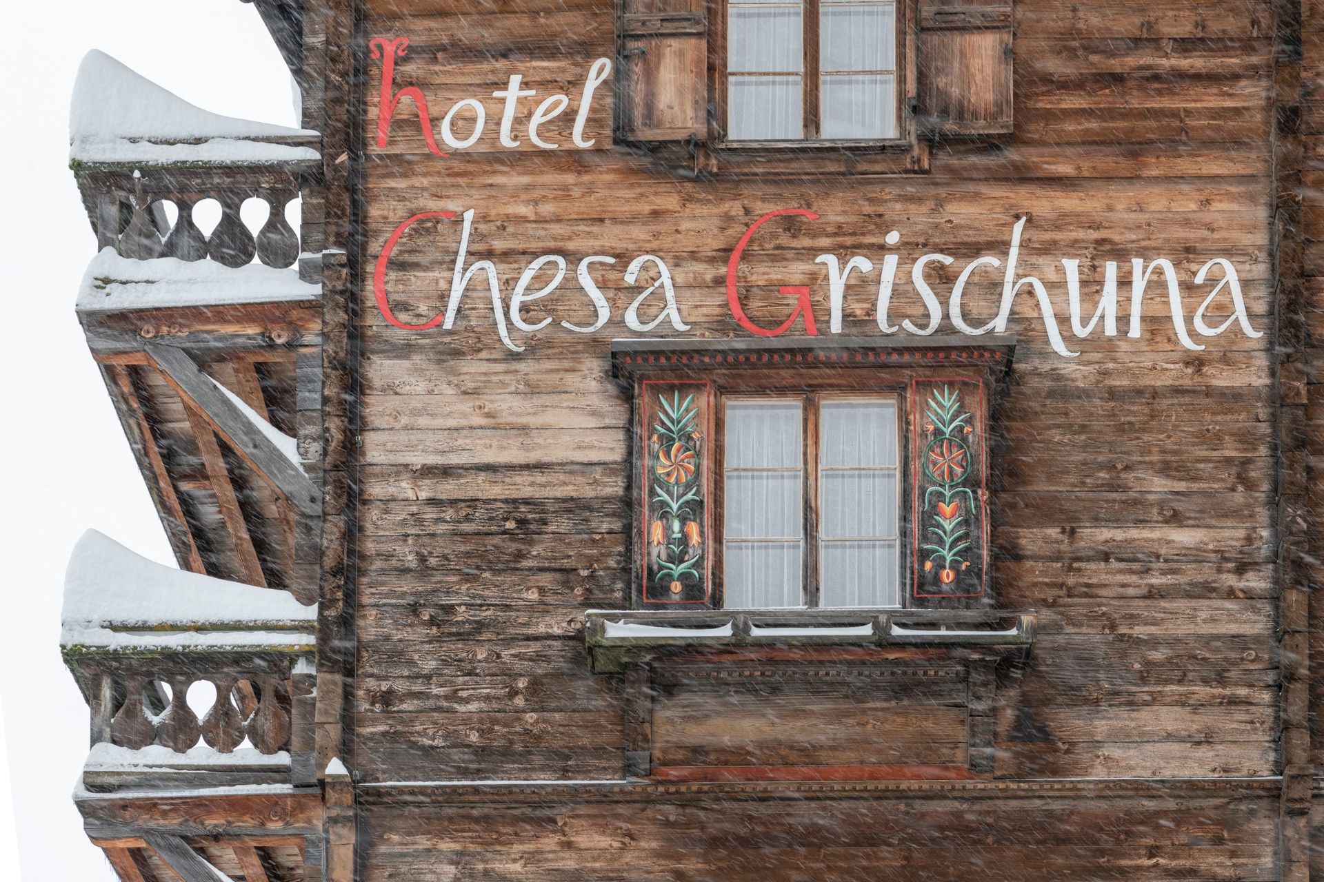 Chesa Grischuna winter exterior