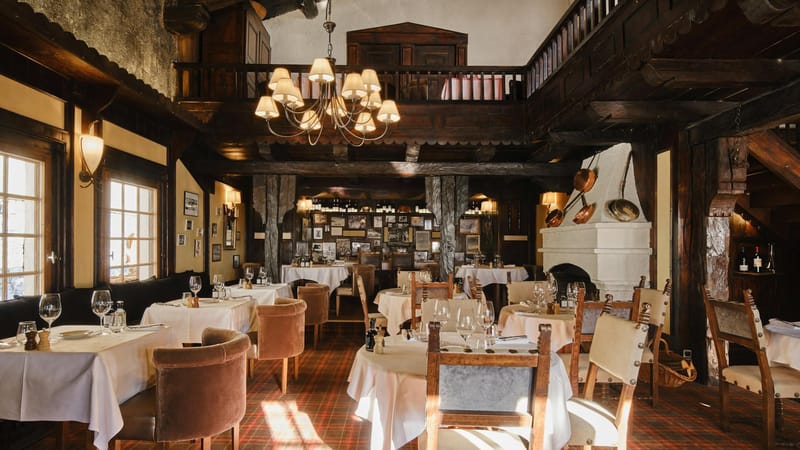 Airelles Val d'Isère restaurant view