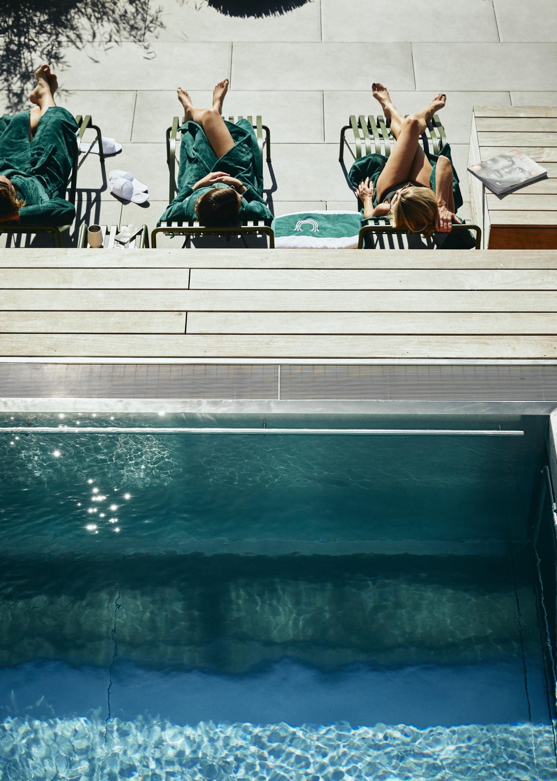 The Cambrian poolside with sun lounger