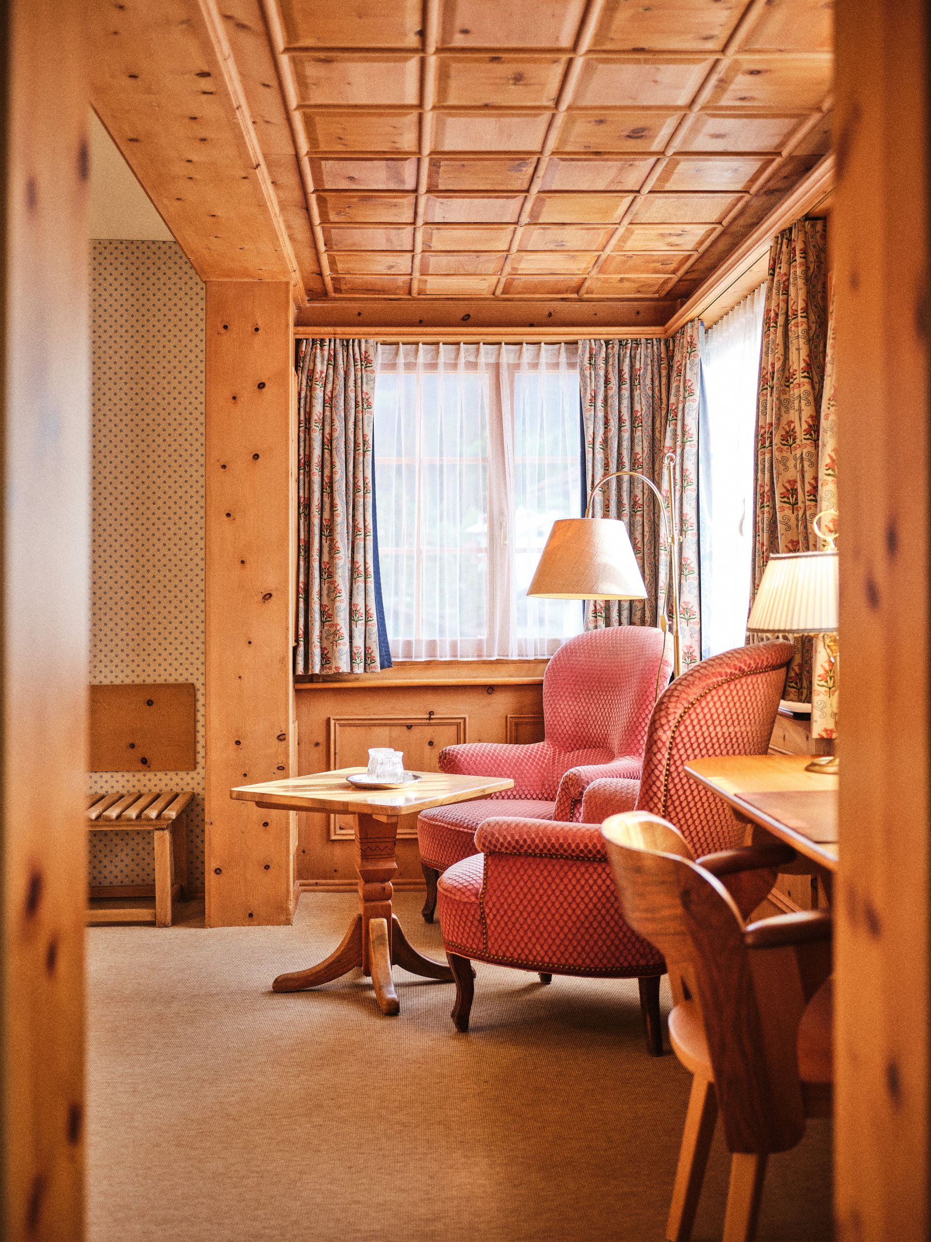 Chesa Grischuna view into the room