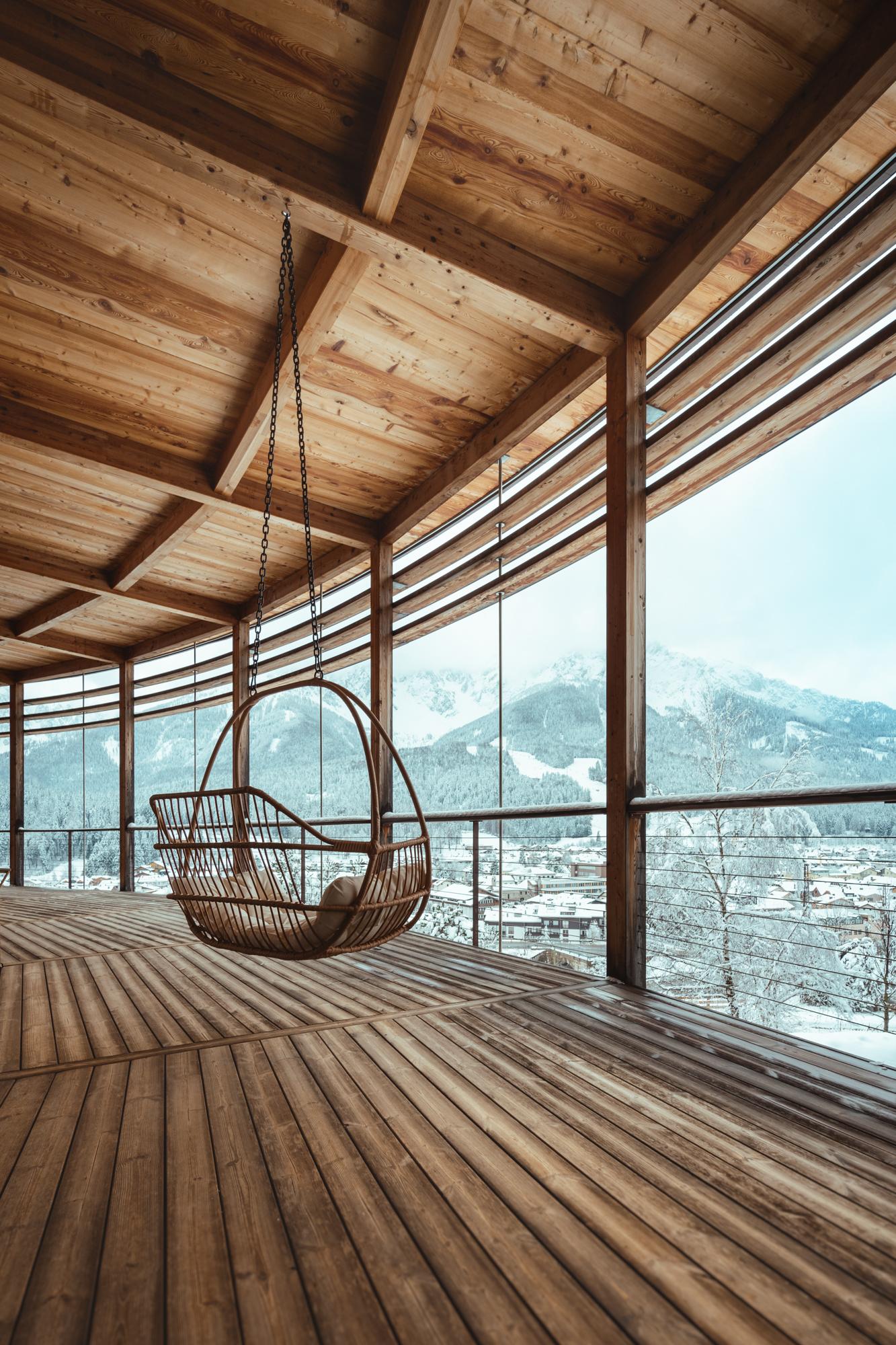 Naturhotel Leitlhof wooden terrace