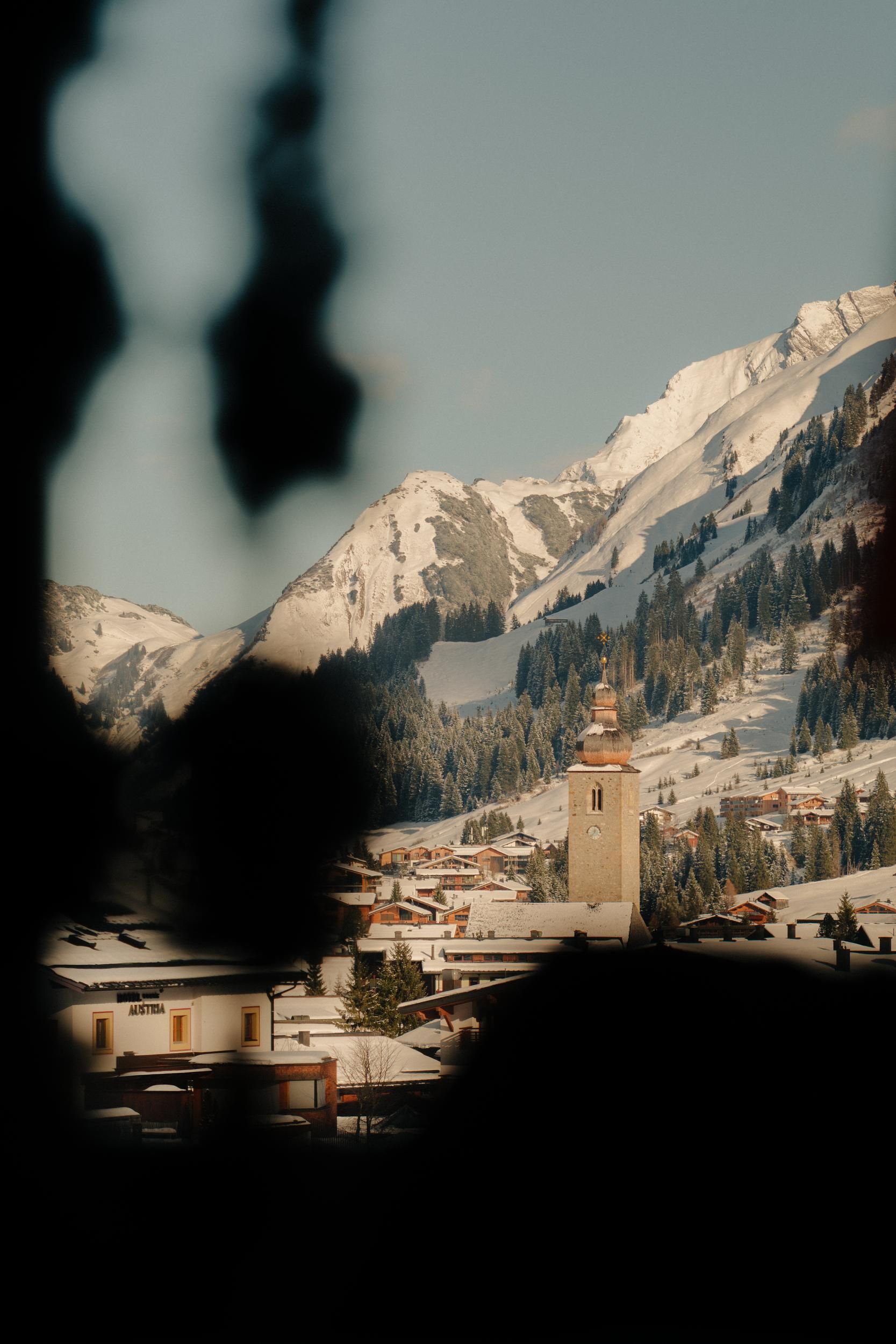 View over Lech from Hotel Kristiania