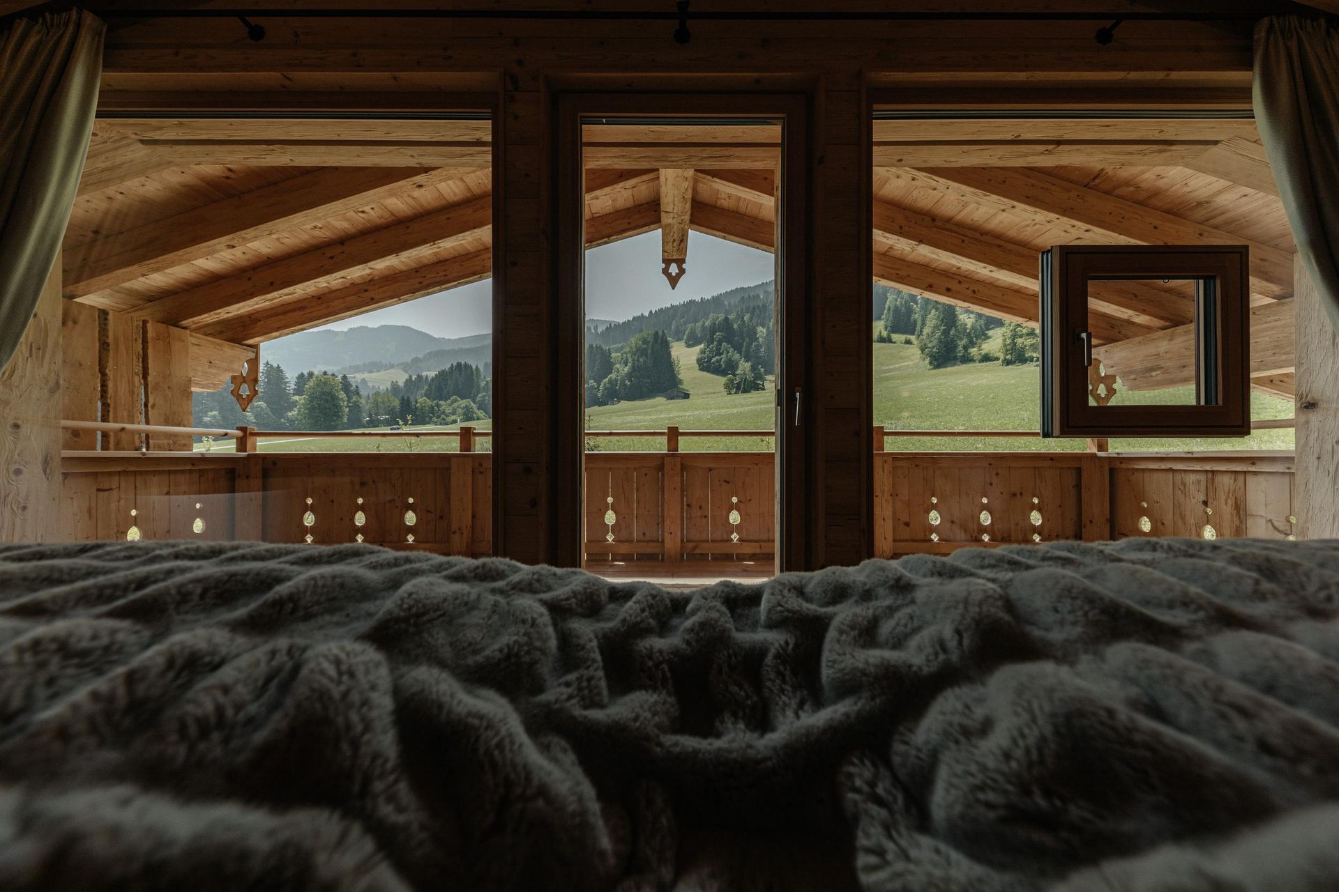 Hygna Chalets bedview