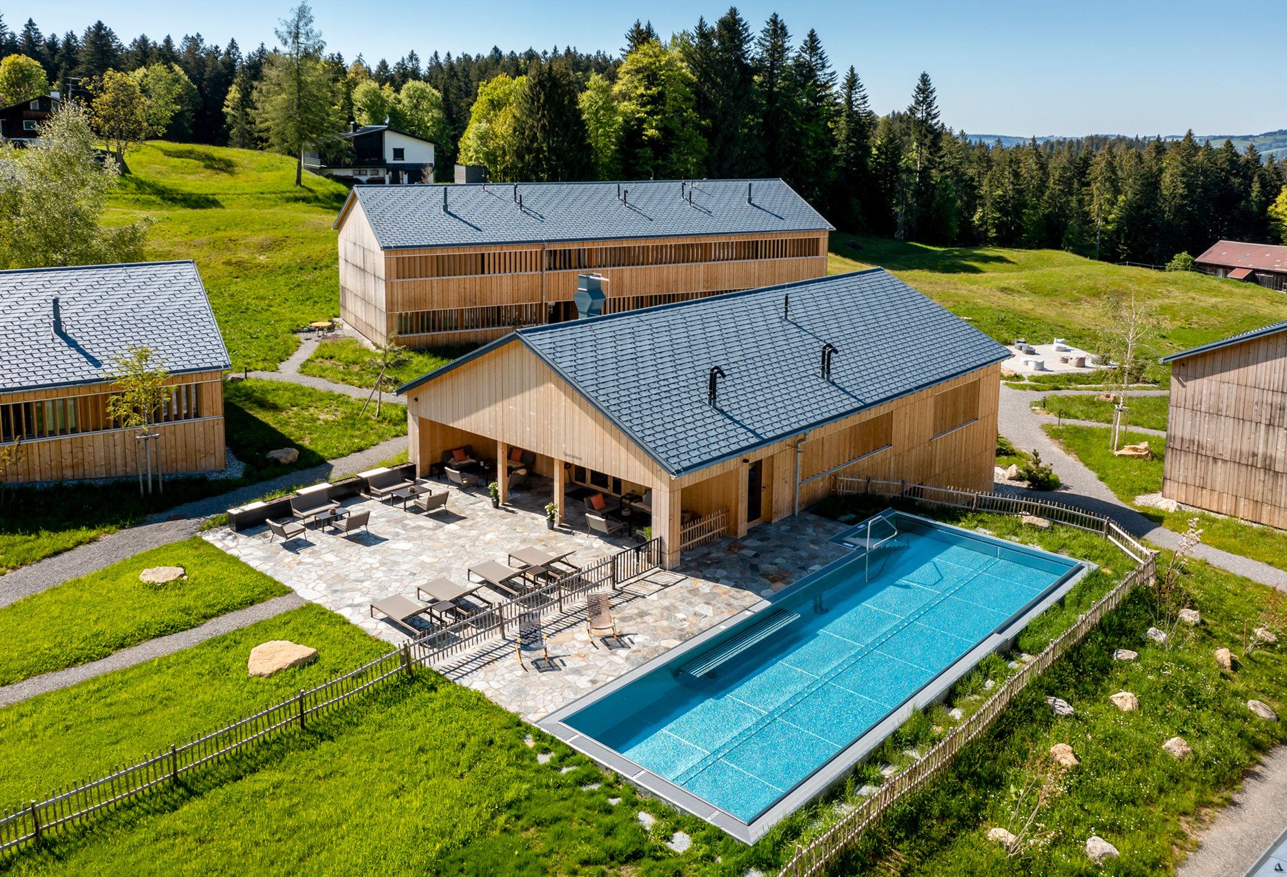 Fuchsegg Eco Lodge airview hotel swimming pool