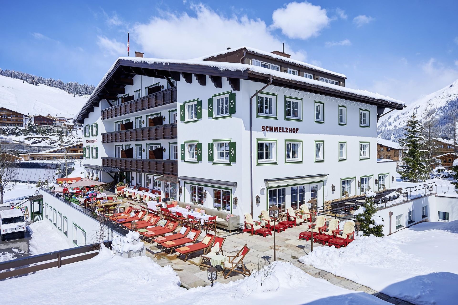 Schmelzhof Lech. Facade_Spring