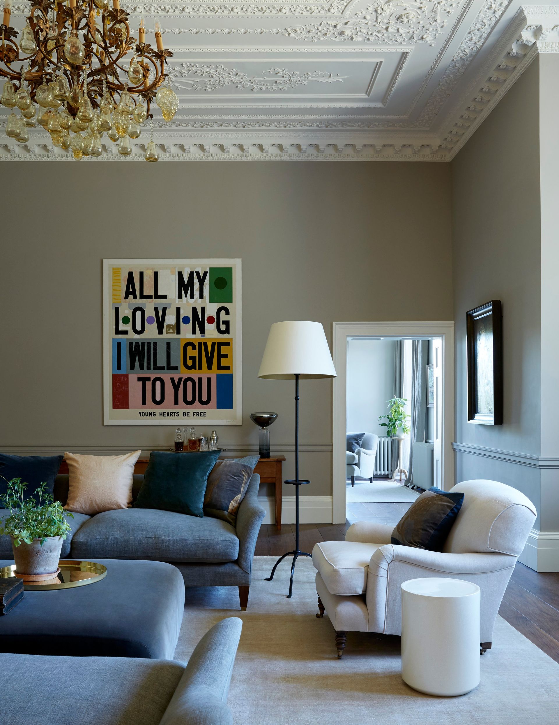 Heckfield Place drawing room