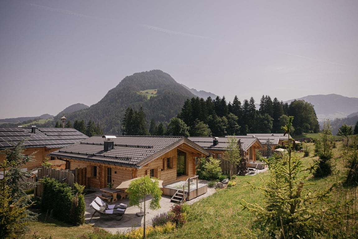 Hygna Chalets summer airview