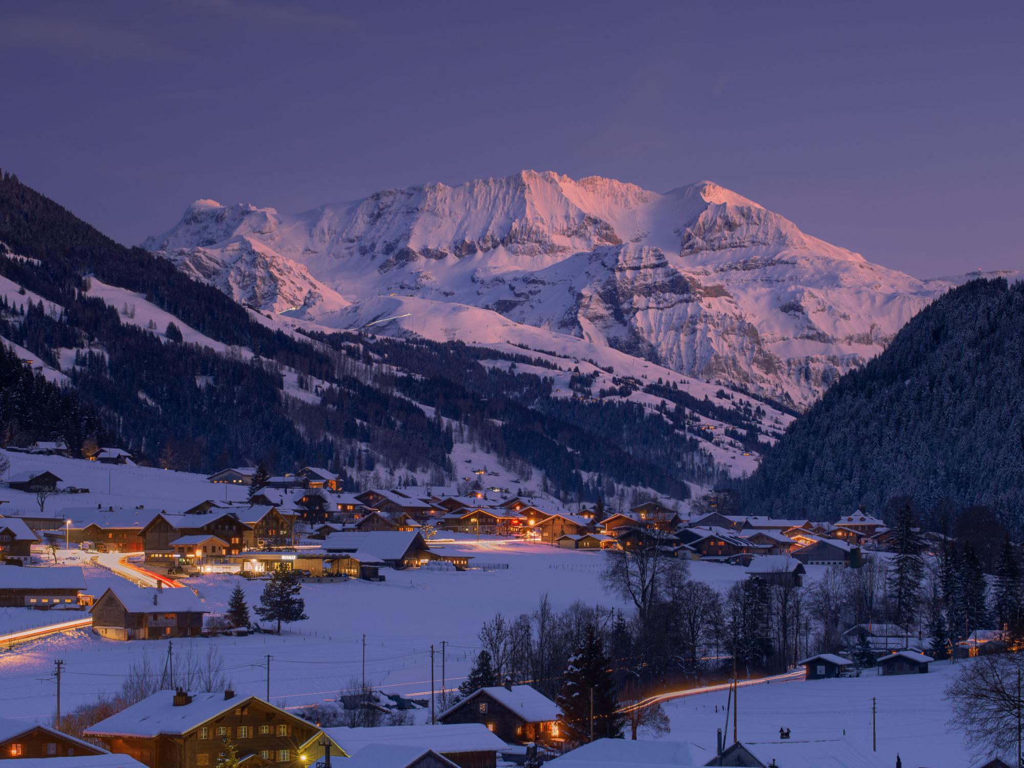 St Stephan by night with Wildstrubel