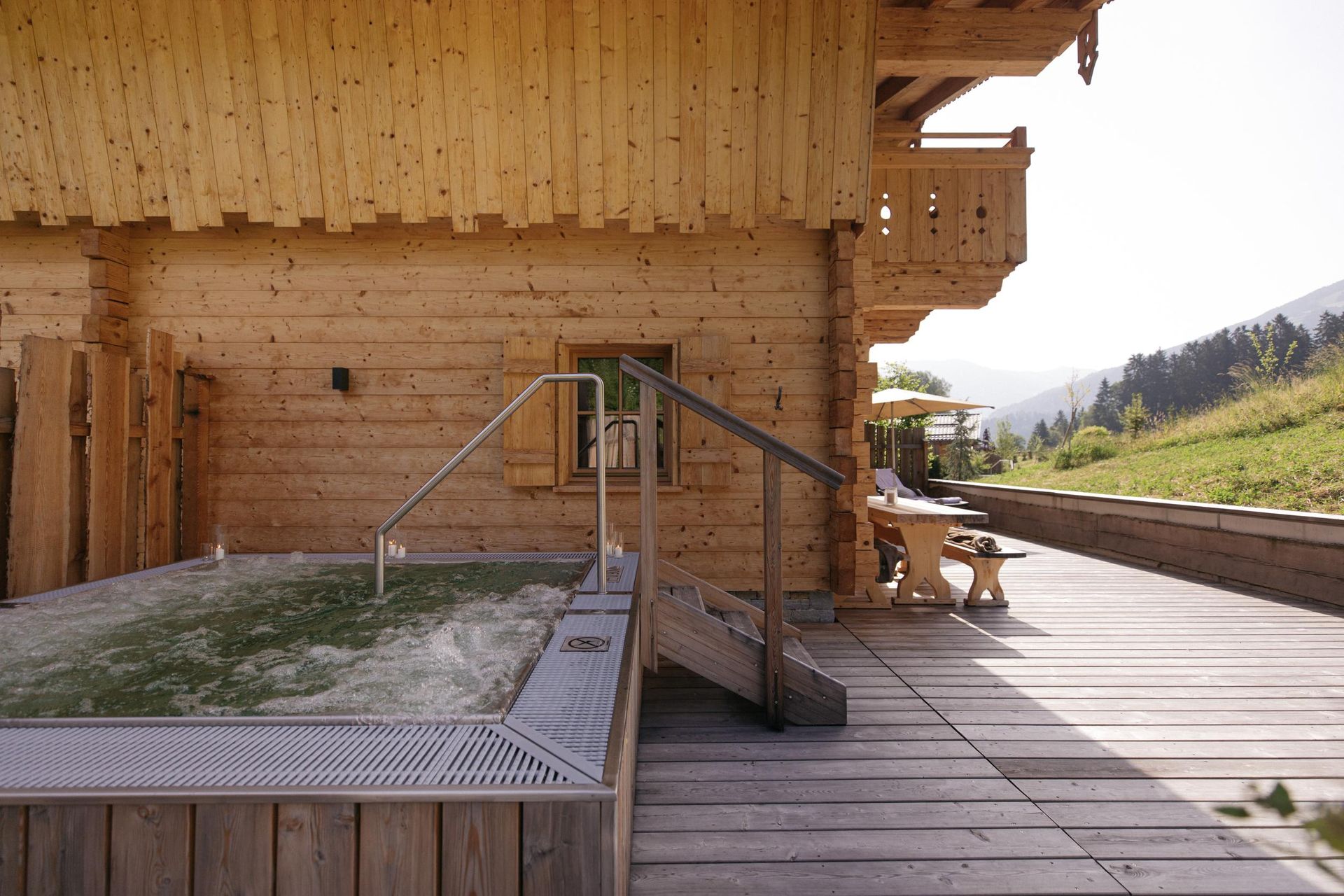Hygna Chalets summer tub
