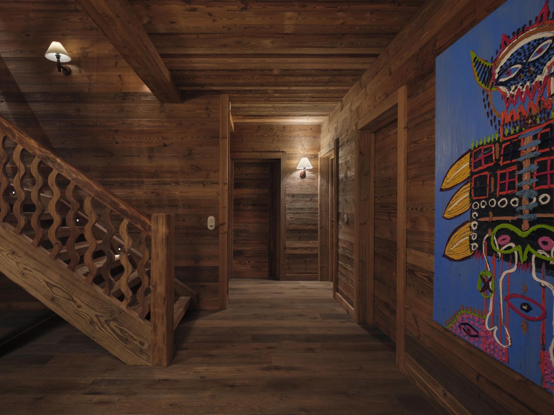 La ferme d'alpage staircase
