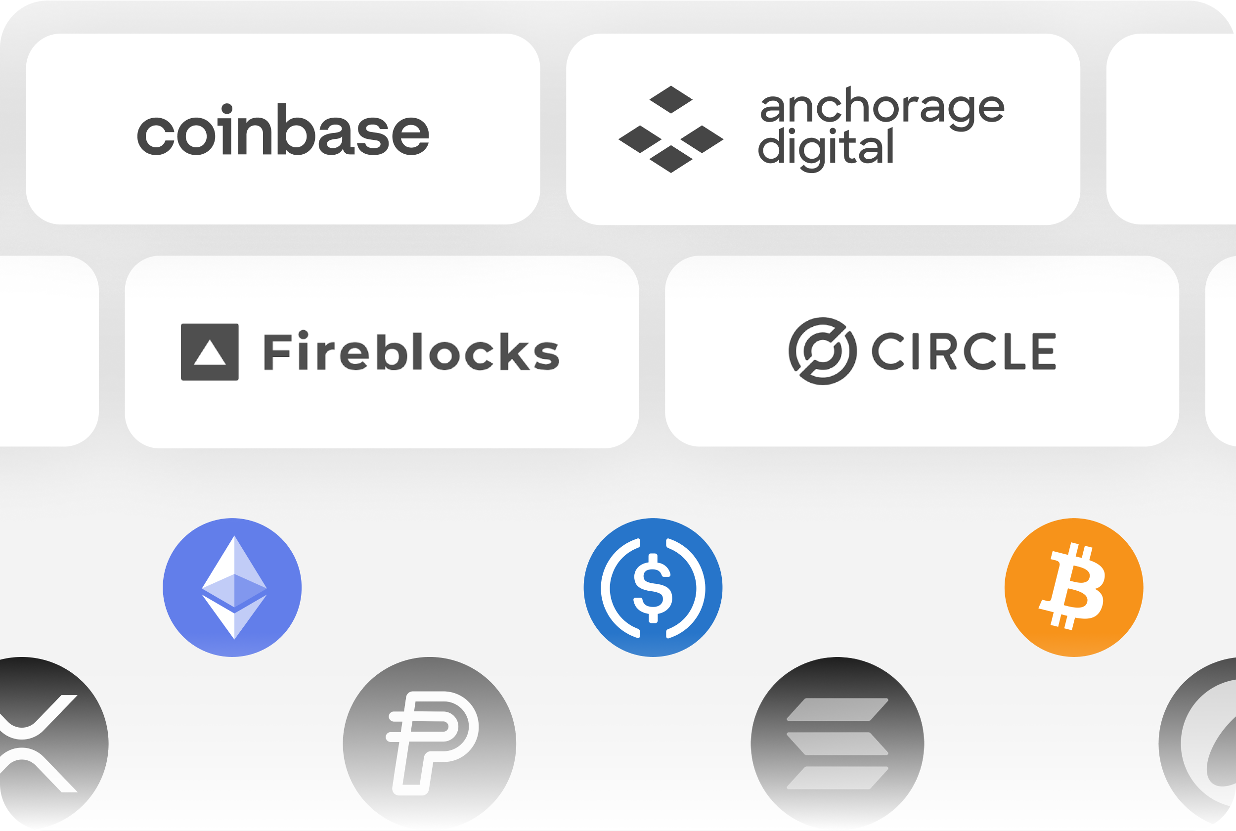 Any digital asset provider, network or asset. Zero lock in.