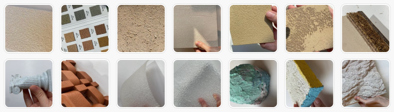 stucco, plaster, acoustic panel, 3d printing, elastic coating, ALC block