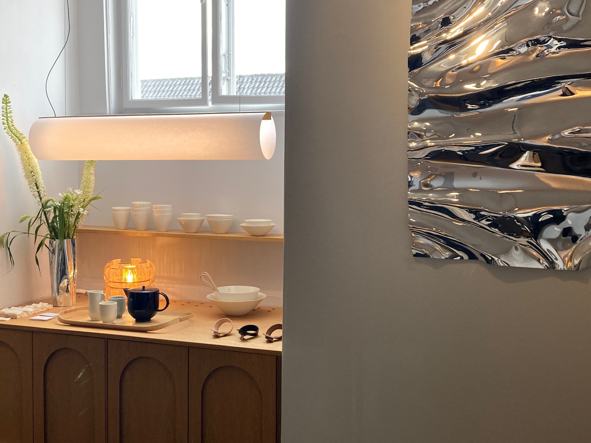 wavy stainless steel works, Caia Leifsdotter