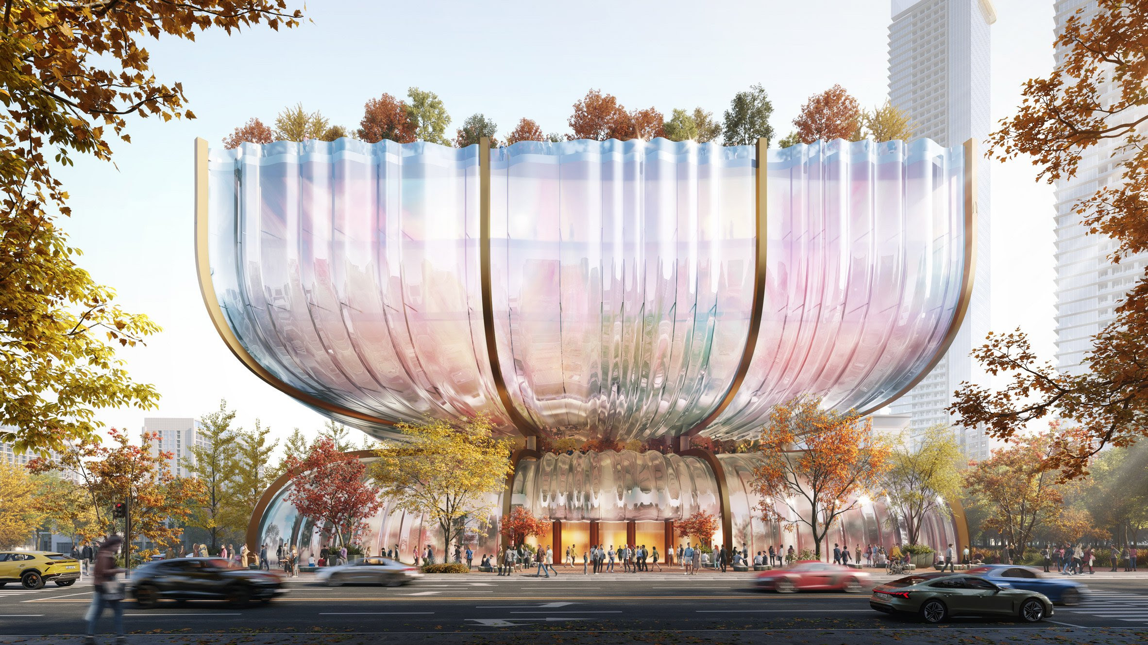 redesigning the Hanwha Galleria shopping centre in Seoul | Image source: Heatherwick Studio