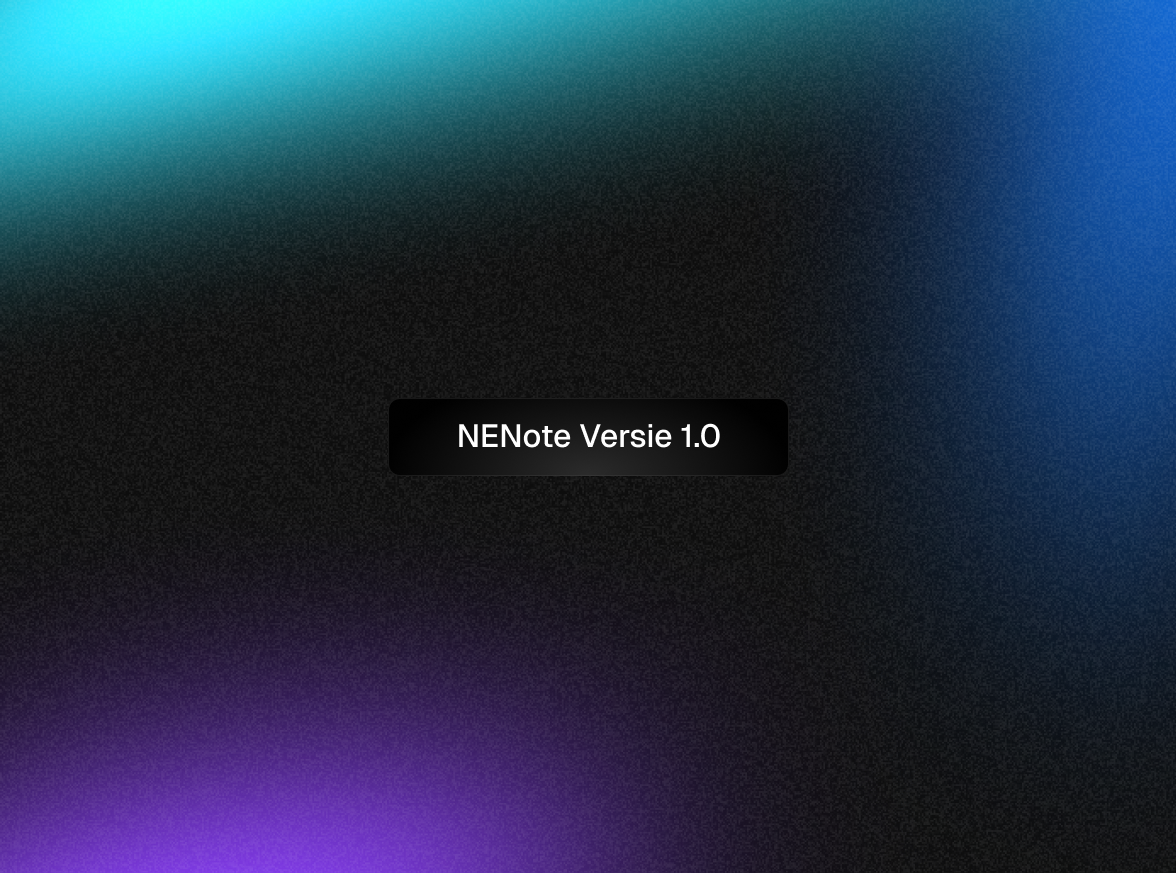 De officiële lancering van NENote