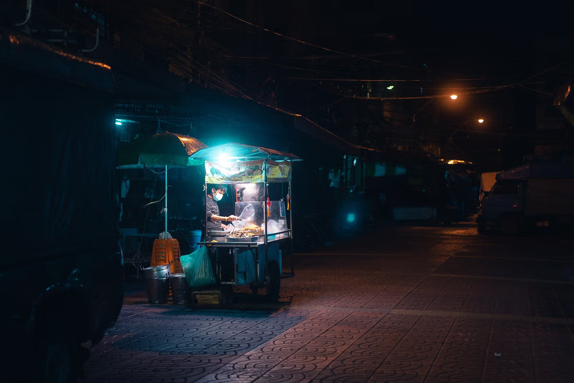 Night Roadside Shop