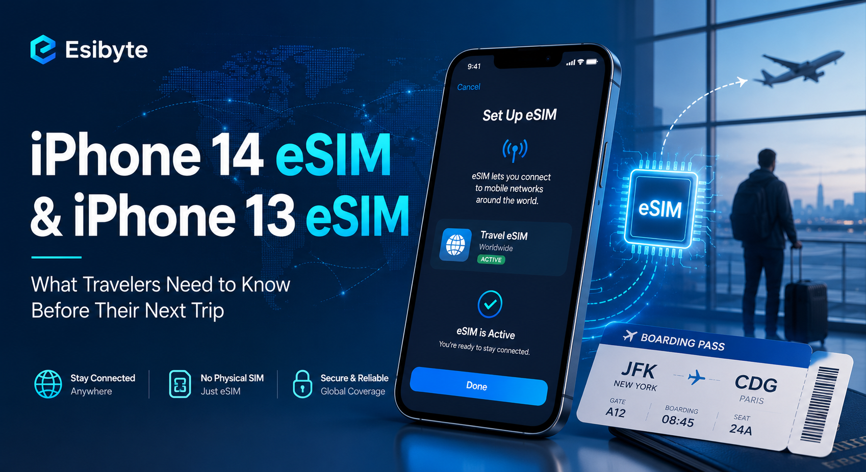 iPhone 14 eSIM & iPhone 13 eSIM: Travel Guide