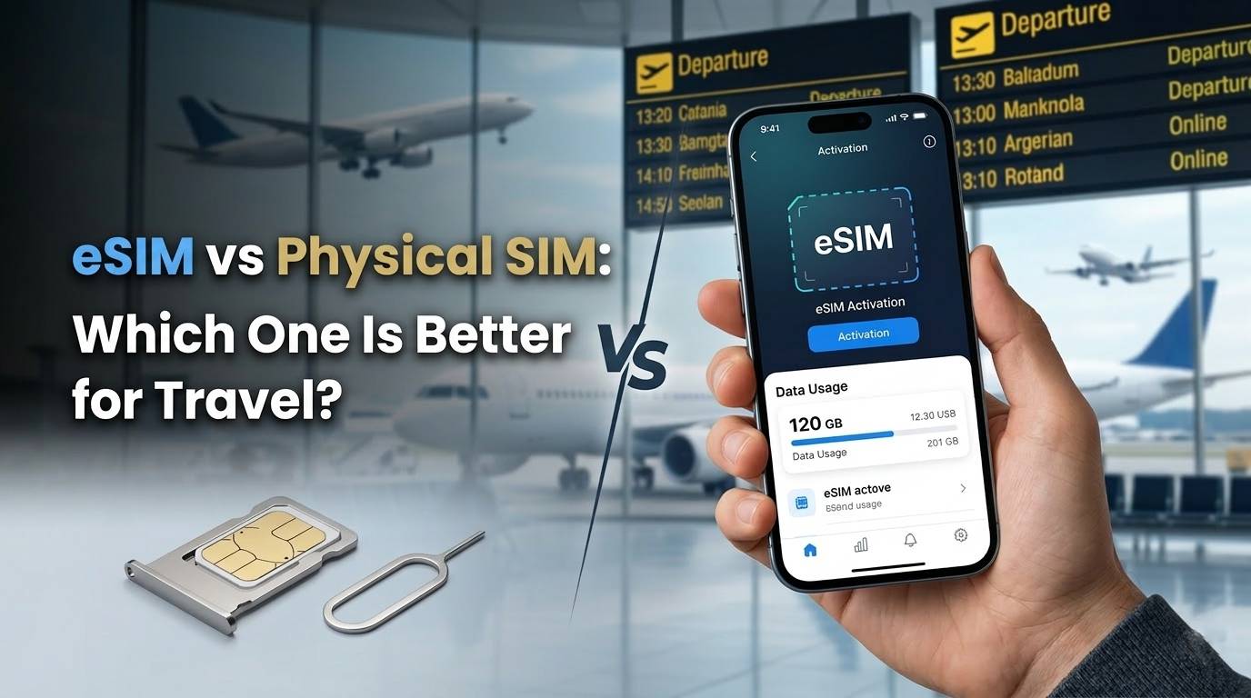 eSIM vs SIM Física: ¿Cuál es mejor para viajar?