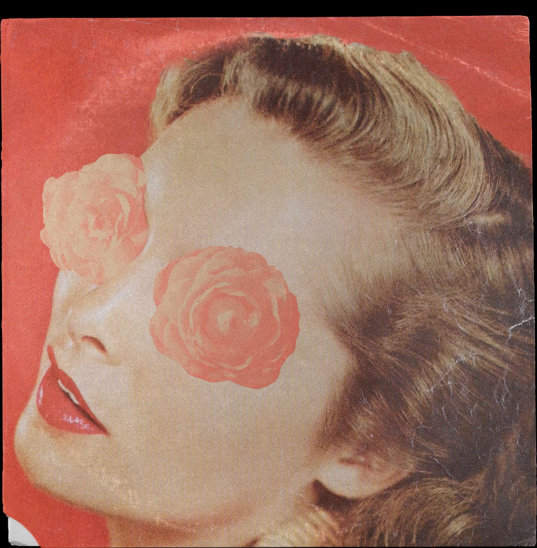 A woman with flowers painted on her face