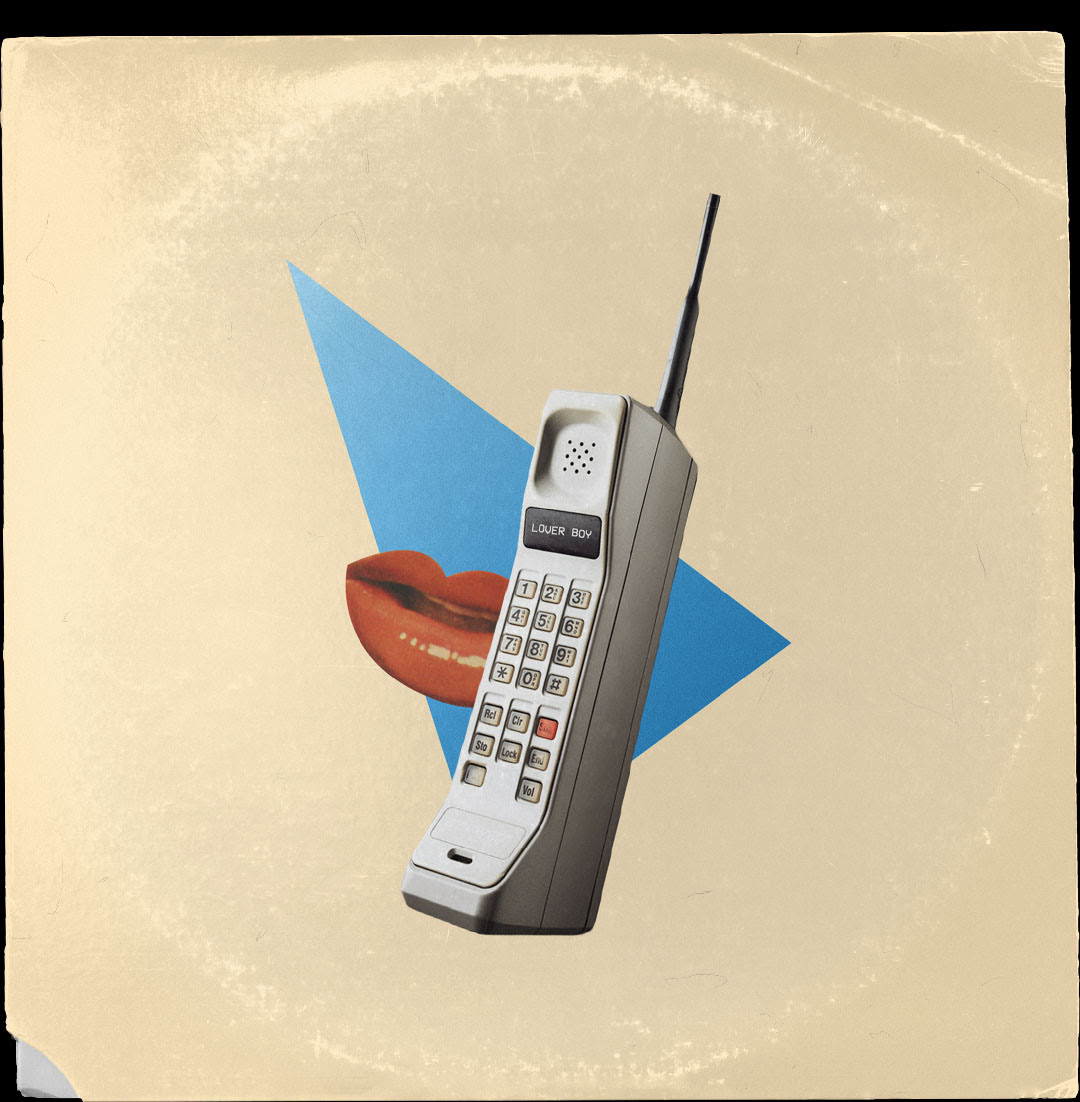 A cell phone sitting on top of a piece of paper